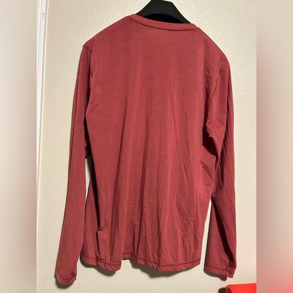 Zella Long Sleeve Soft Henley shirt w/ 3/4 buttons- size l - Picture 2 of 10